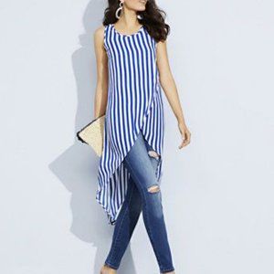 NWOT NY&CO High Low Striped Tunic